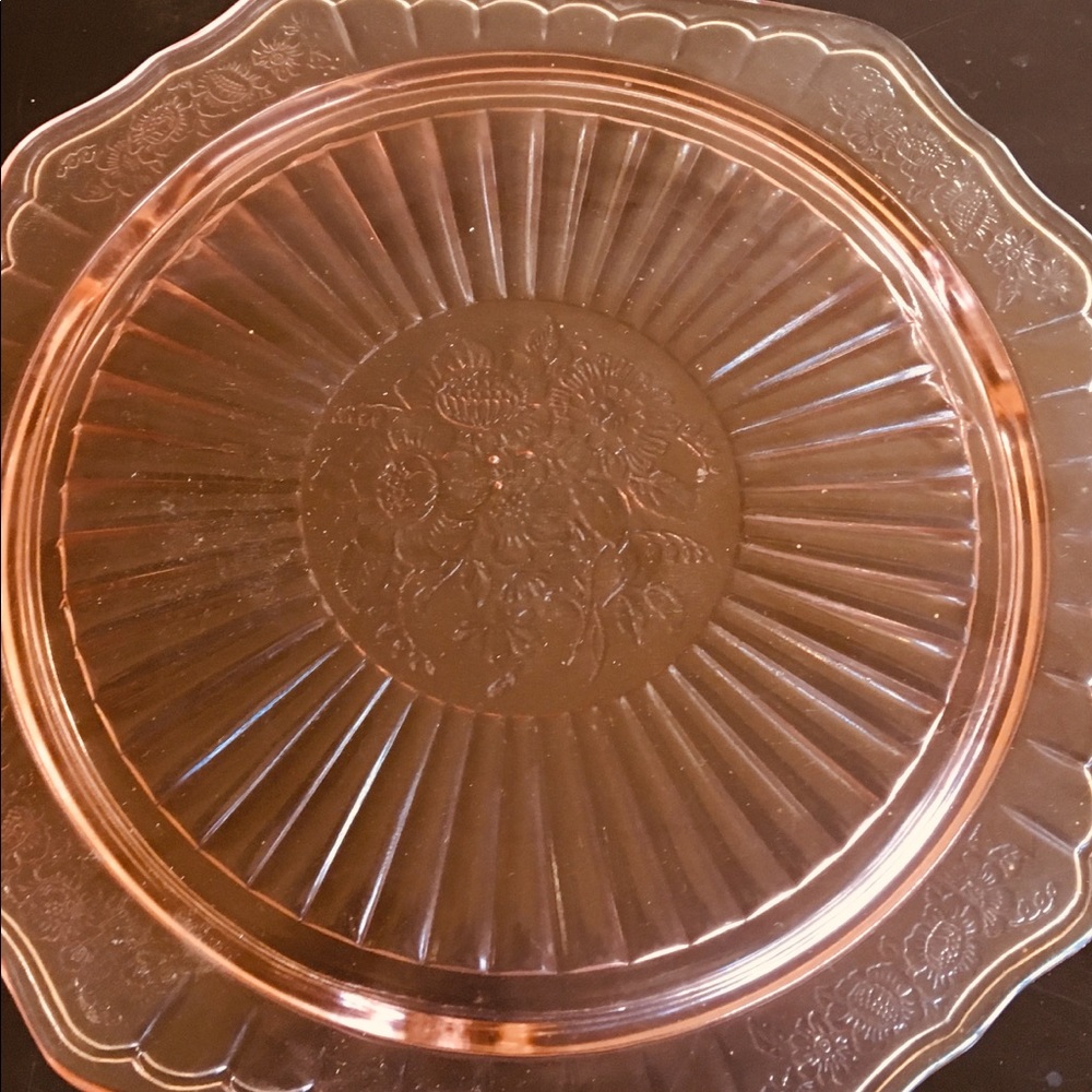 DEPRESSION ERA CAKE PLATTER